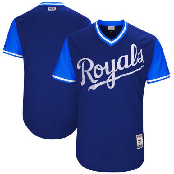 Men Kansas City Royals Blank Blue New Rush Limited MLB Jerseys->kansas city royals->MLB Jersey
